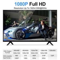 Kompatibel dengan HDMI ke adaptor sakelar VGA catu daya Audio HD 1080P untuk pemutar DVD proyektor Monitor Laptop PC