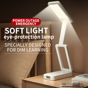 Taşınabilir <span class=keywords><strong>USB</strong></span> şarj edilebilir <span class=keywords><strong>LED</strong></span> lamba masa lambası kısılabilir kitap  masa okuma lambası 3 renk sıcaklığı esnek ABS vücut gece lambası - Product Image 1