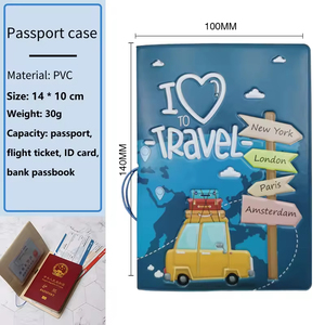 Venta caliente cubierta <span class=keywords><strong>de</strong></span> pasaporte <span class=keywords><strong>de</strong></span> dibujos animados organizador <span class=keywords><strong>de</strong></span> viaje pasaporte <span class=keywords><strong>billete</strong></span> documento titular cartera PVC pasaporte cubierta - Product Image 3