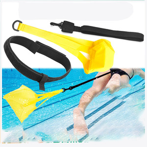 Parachute De Natation, Ceinture D'entraînement Portable, Compacte Pour Piscine (noir