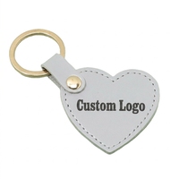 Gantungan Kunci Kulit PU Bentuk Hati Trendy Desain Cinta, Aksesoris Tas Lucu, Logo Custom, Hadiah Gantungan Kunci Kulit