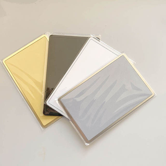 Custom Metal Business Cards Ntag213 Business Card Waterproof Smart Chip Metal NFC Card Laser Printing Logo