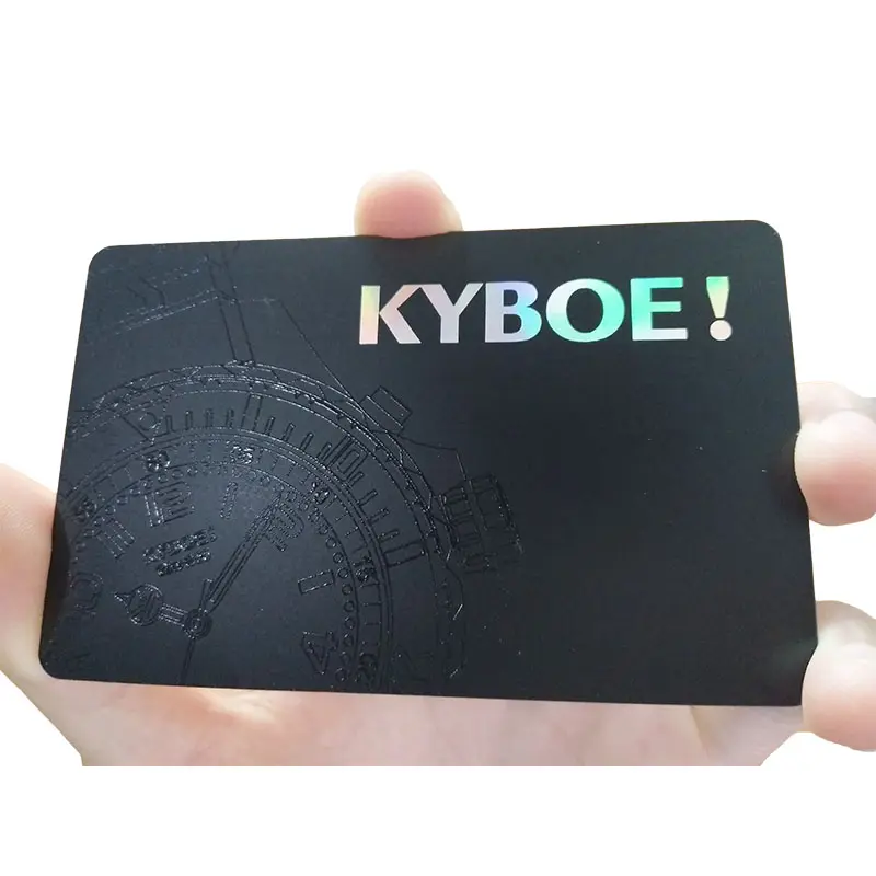 wholesale Invisible UV Light Ink printing pvc card gift card with serial number