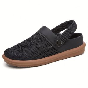 Summer Hollow Out Mesh Sandals Women Japanese Minimalist Closed Toe Slides Polyurethane <b>Soft</b> Sole Casual <b>Shoes</b> Wholesale - Product Image 5