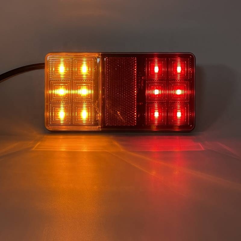 E-Mark квадратные 12 В 6 + 6 фонарей светодиодные задние фонари для прицепа