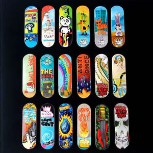 Logotipo personalizado pintura Oem llano vieja escuela en blanco ciego patín canadiense madera dedo monopatín juguete personalizado - Product Image 5