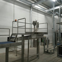 Équipement de ligne d'abattage automatique de bovins pour abattoir