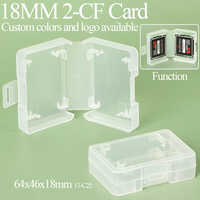 Étui en plastique pour carte mémoire d'appareil photo YUZMEI, Mini SD TF CF, grande capacité, 8 emplacements, multifonctionnel, 1CF+4SD, boîte à cartes