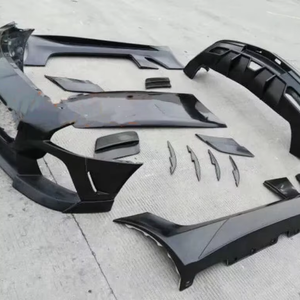 Para mercedes-benz SLS, modificación de coche, parachoques trasero delantero grande, estilo Maens, cubierta trasera de fibra de carbono doble, recortes de escape, nuevo - Product Image 1