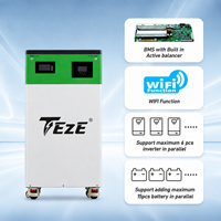 Système de stockage d'énergie (ESS) tout-en-un à ions sodium 9 kWh avec onduleur 5 kW intégré et fonction Wi-Fi, prêt à l'emploi, 6 unités en parallèle et extension de 15 batteries
