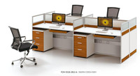 Postes de travail de bureau modernes blancs personnalisables, bureaux pour le personnel de l'entreprise, nouveaux meubles de bureau personnalisables, panneau en bois