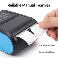 Mini imprimante thermique portable de 2 pouces BT 58 mm, imprimante de tickets sans fil pour camions de restauration, logistique, livraison, point de vente