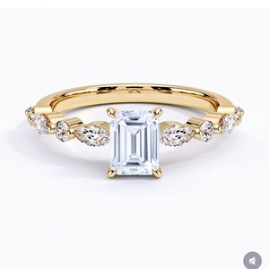 Anillo de Diamante Cultivado en Laboratorio con Certificado IGI, Oro Sólido de 14k/18k, Anillo de Compromiso/Boda para Mujer, Talla Personalizada - Product Image 2