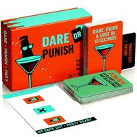 Cartes de défi amusantes pour adultes personnalisées, multicolores, jeu de cartes de défis de groupe avec boîte à tiroir coulissant