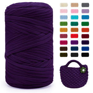 Cotton DIY Fabric Thread Thick Yarn Ball Filling Core Handmade Knitting Crochet Dyed Pattern Hollow Yarn - Product Image 2