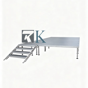 Heavy Duty Portable Aluminum Insert-Leg Stage Deck Anti-Slip Platform for Weddings Concerts Events - Product Image 1