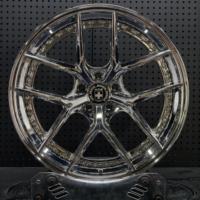 Nouvelles jantes en aluminium forgé à plusieurs rayons chromées, design personnalisé OEM ODM, 20x9,5 pouces, 5x130 pour Porsche 911, jantes de course
