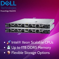 Nuevo Servidor en Rack PowerEdge R660xs 1U, Procesador Intel Xeon, 16GB de Memoria DDR5, Alto Rendimiento para Centro de Datos, NVMe en Stock