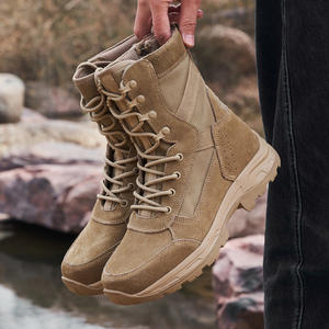 Scarpe da Trekking e Alpinismo Alla Moda e Classiche con Tomaia in Vera Pelle, Suola in Gomma Antiscivolo e Impermeabile, Allacciatura con Lacci - Product Image 2