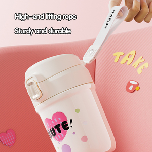 กระติกน้ำเก็บความร้อนสุญญากาศ <span class=keywords><strong>Aiqi</strong></span> ลายการ์ตูนใหม่ ขนาด 400 มล. ผลิตจากสแตนเลส 316  ผนังสองชั้น ป้องกันสาร BPA พกพาสะดวก ความจุขนาดใหญ่ เหมาะสำหรับงานปาร์ตี้ - Product Image 6