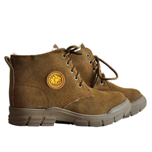 รองเท้าบูทหิมะฤดูหนาว WYZG สำหรับผู้ชายและผู้หญิง บุขนแกะอุ่น รองเท้าเดินป่าหนังวัว ส้นกลาง รองเท้าปีนเขา เดินป่ากลางแจ้ง - Product Image 3