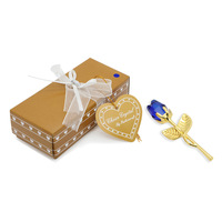 Hadiah Natal Hari Valentine Bunga Mawar Kaca Kristal Bunga Buatan Batang Perak Emas Hadiah Bunga Mawar untuk Ibu Wanita Pacar