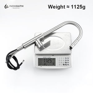 <span class=keywords><strong>Robinet</strong></span> de cuisine monocommande en acier inoxydable 304 de qualité commerciale, robuste, à arc élevé - Product Image 2