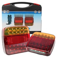 Nouveau kit de feux de remorque universels à LED sans fil magnétiques - Éclairage de remorque et de remorquage étanche pour camion