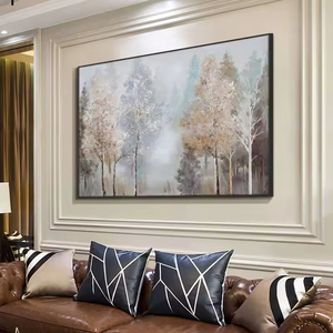 Pintura al óleo pintada a mano personalizada, lienzo hecho a mano, árbol <span class=keywords><strong>de</strong></span> <span class=keywords><strong>la</strong></span> <span class=keywords><strong>vida</strong></span>, paisaje abstracto, pintura al óleo, decoración <span class=keywords><strong>de</strong></span> pared <span class=keywords><strong>de</strong></span> salón - Product Image 6
