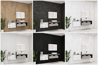 Panneau mural moderne en PVC imperméable, ignifuge et résistant à l'humidité, garantie 3 ans pour la décoration murale intérieure, salle de bain, appartement
