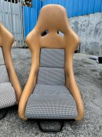Panneau arrière en fibre de carbone pour siège baquet Recaro Pole Sport, production sur mesure pour voitures muscle classiques et voitures compactes modernes