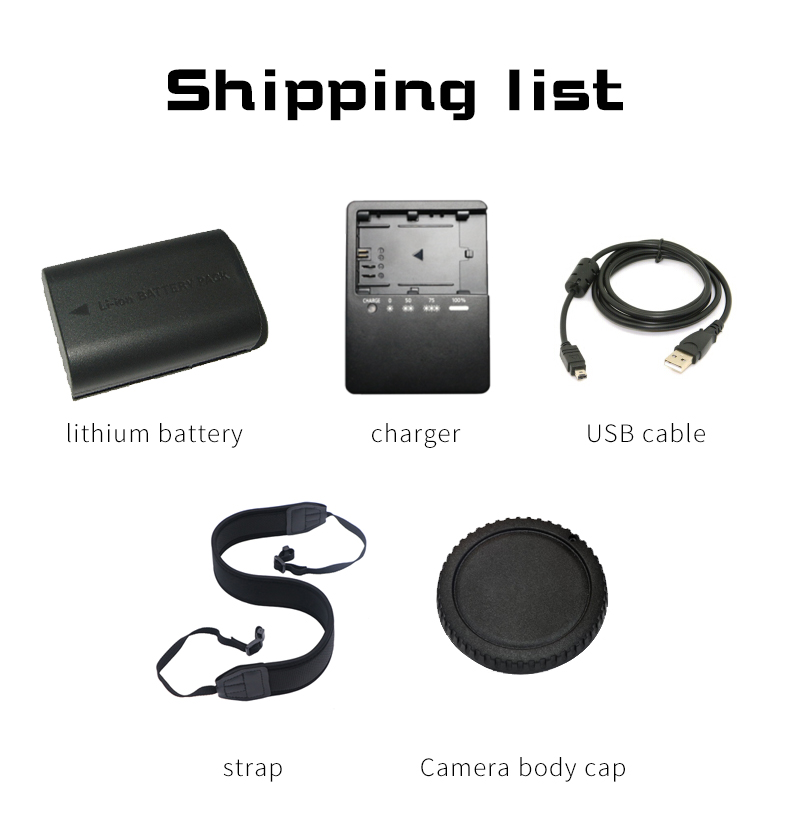 Original second-hand used brand D90 HD camcorder digital SLR camera with charger and battery and shoulder strap