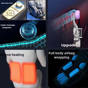2025 Luxus OEM/ODM Shiatsu SL-Track Beheizter Massagesessel, elektrisch verstellbar, 5D-Ganzkörper-Zero-Gravity-Rückenmassage für die Füße - Product Image 2