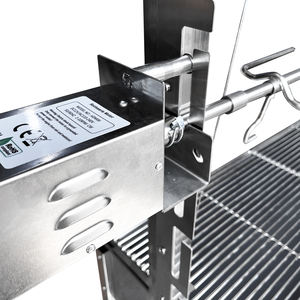 Argie <span class=keywords><strong>Grilz</strong></span> Santa Maria Style BBQ Grill Parrilla Style avec système rotatif Chariot pliant sans fumée pour le camping Carburant au charbon de bois - Product Image 6