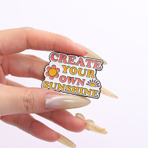 Épingles en émail 'Chaque jour est un nouveau départ', broche amusante avec lettres arc-en-ciel et <span class=keywords><strong>phrase</strong></span> <span class=keywords><strong>positive</strong></span>, badge pour sac à dos et revers, bijoux, cadeaux pour amis - Product Image 3
