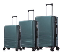Ensemble de bagages d'affaires 100 % PC, valise rigide transparente pour homme et femme, légère et simple à emporter