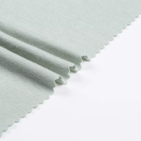 Tissu en jersey de bambou biologique et élasthanne, léger, uni, teint, pour pyjamas, vêtements de détente et vêtements pour bébés