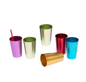 Cốc Nước Bằng Nhôm Bán Sỉ Trung Quốc Cốc Bia Màu Chất Lượng Cao Cốc Kim Loại Nhôm Xếp Chồng Lên Nhau Chống Rơi - Product Image 6