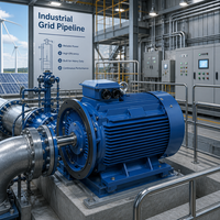 Enneng 15KW 50KW Refroidissement liquide Moteur électrique PMSM à aimant permanent