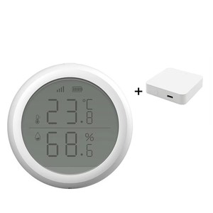 Capteur de température et d'humidité pour maison intelligente, écran LED, fonctionne avec Google Assistant et Tuya Zigbee Hub G459 - Product Image 1