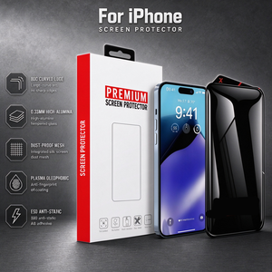 ฟิล์มกระจกนิรภัยแบบกันมอง HD ความหนา 0.33 มม. สำหรับ iPhone 18 17 16 15 14 13 12 11 XR - Product Image 1