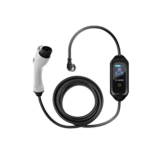 Chargeur EV portable <span class=keywords><strong>3</strong></span>,5 <span class=keywords><strong>kW</strong></span> avec connecteur NACS pour <span class=keywords><strong>Tesla</strong></span> <span class=keywords><strong>Model</strong></span> <span class=keywords><strong>3</strong></span> Y S X 16A Niveau 1 2 Écran LCD Affichage intelligent Charge rapide EVSE - Product Image 1