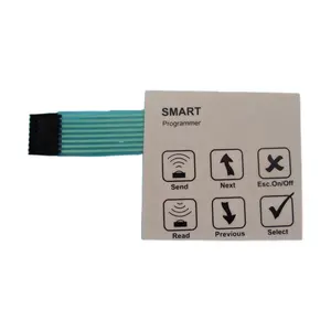 Wholesale Membrane Switch Keyboard Panel Silk-Screen Printing Polycarbonate Membrane Keypad Overlay