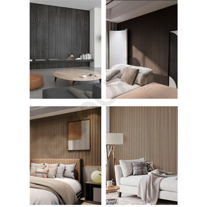 Panneau mural acoustique en bois de luxe, panneau décoratif en MDF PET à lattes <span class=keywords><strong>pour</strong></span> stand d'exposition et mur d'affichage - Product Image 5