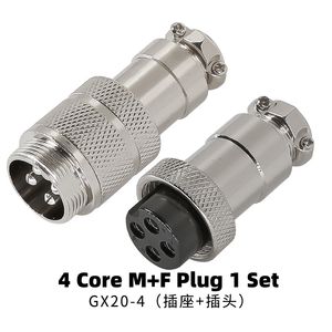 Conjunto de Conectores de Aviación GX20 de 2/3/4/5/6/7-15 Pines - Conector Macho y Hembra Roscado de 19 mm para Equipos Industriales de Uso Pesado - Product Image 6