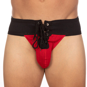 Tanga Sexy de Alta Calidad para Hombre, Corte Medio, Levanta Glúteos, en Forma de U, de Algodón y Elastano, con Tiras, Ropa Interior Cómoda - Product Image 1