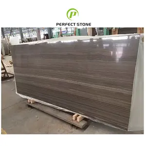 Indoor Coffee Serpeggiante Marble Wall Panels Cafe Wood Brown Marble Big Slab