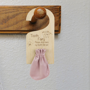 Vendita diretta in fabbrica scatola Souvenir per denti da latte in legno fatata per bambini - Product Image 1