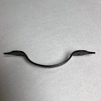 Poignées de meuble en fer noir martelé en forme de goutte d'eau pour armoires, tiroirs et penderies