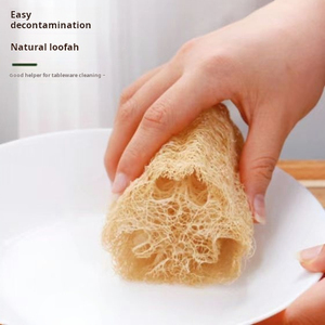 Zenidoo Striped Square Loofah Dishwashing Brush for Kitchen Use Eco-Friendly Non-Greasy Natural Durable Cleaning Tool - Product Image 3